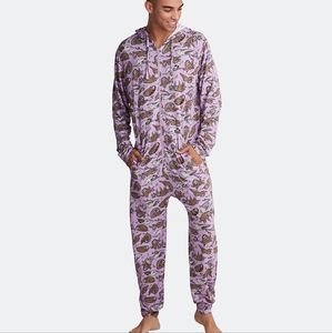 Meundies adult unisex onesie sloth print